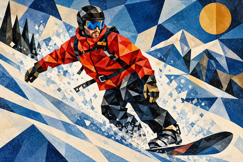 Fernando snowboarding